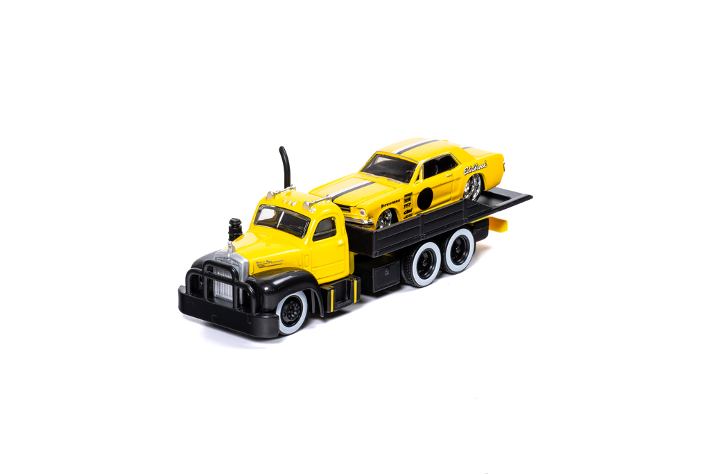 Trasportador Elite 1953 Mack B-61 Flatbed 1965 Ford Mustang
