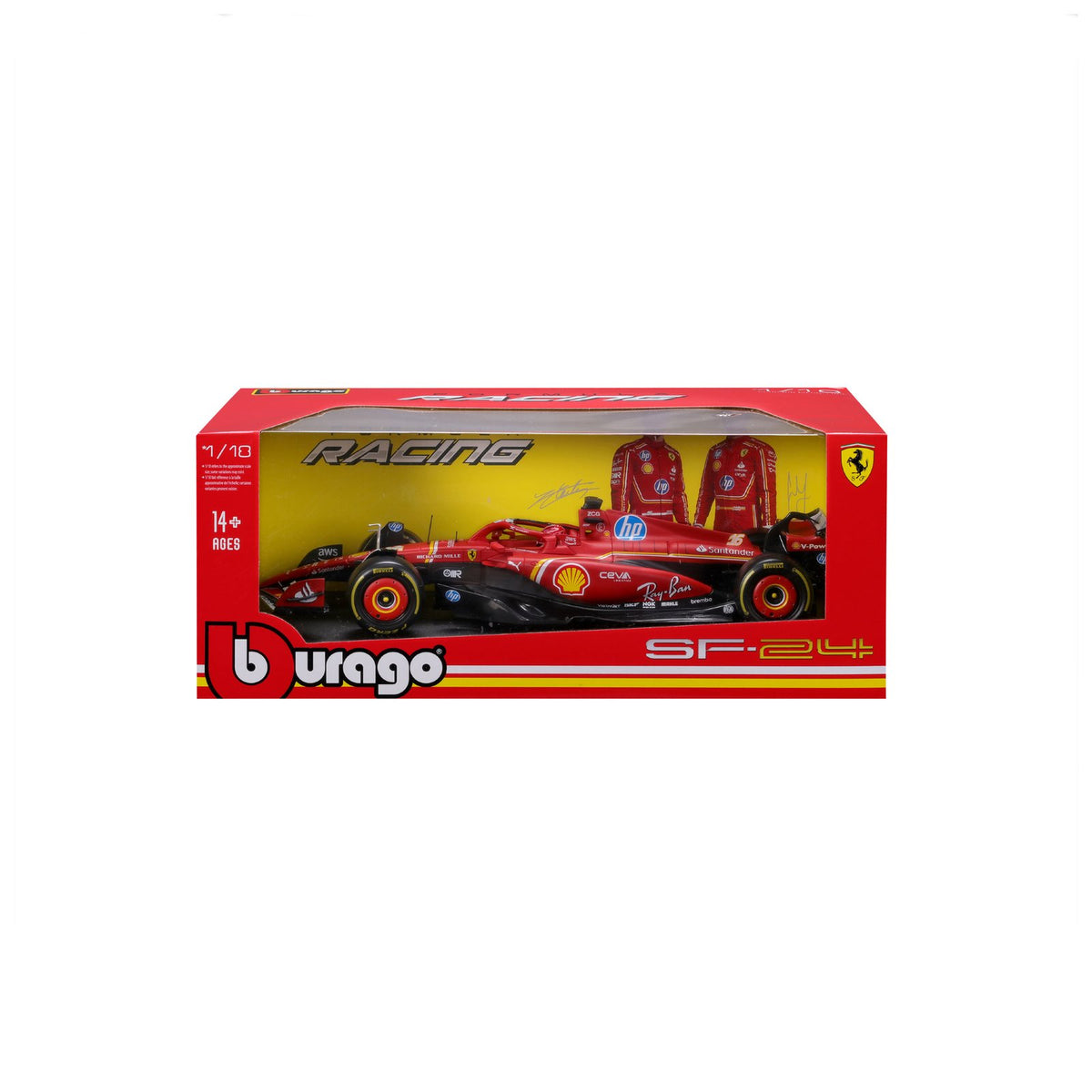 Race Ferrari Sf-24 2024 - Leclerc #16 escala 1:18