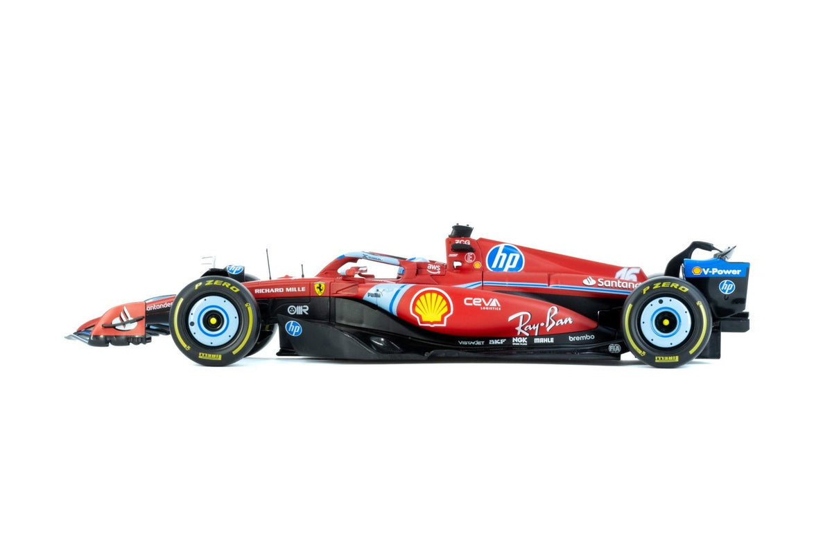 Race Ferrari SF-24 Edición Miami GP - Leclerc #16 escala 1:18