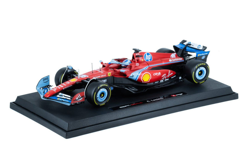Race Ferrari SF-24 Edición Miami GP - Leclerc #16 escala 1:18