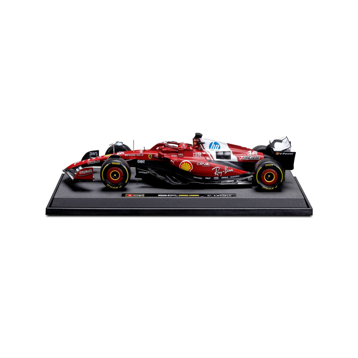 Race Ferrari Sf-25 (2025) Leclerc #16 escala 1:18