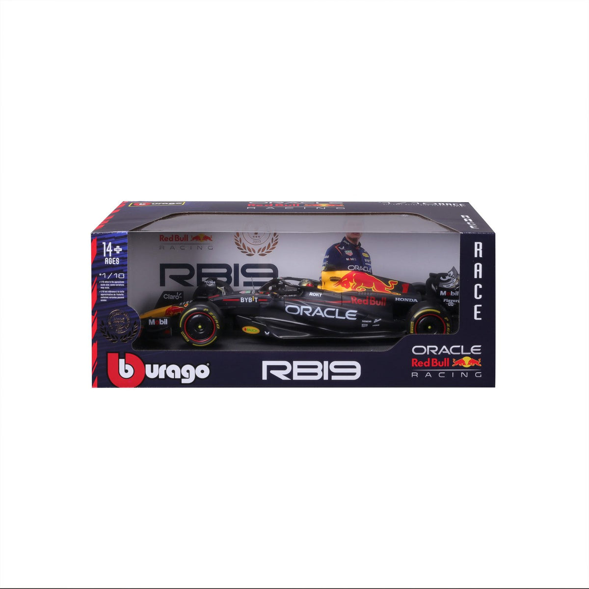 Race Oracle Red Bull Racing RB19 2023 Max Verstappen #1 escala 1:18