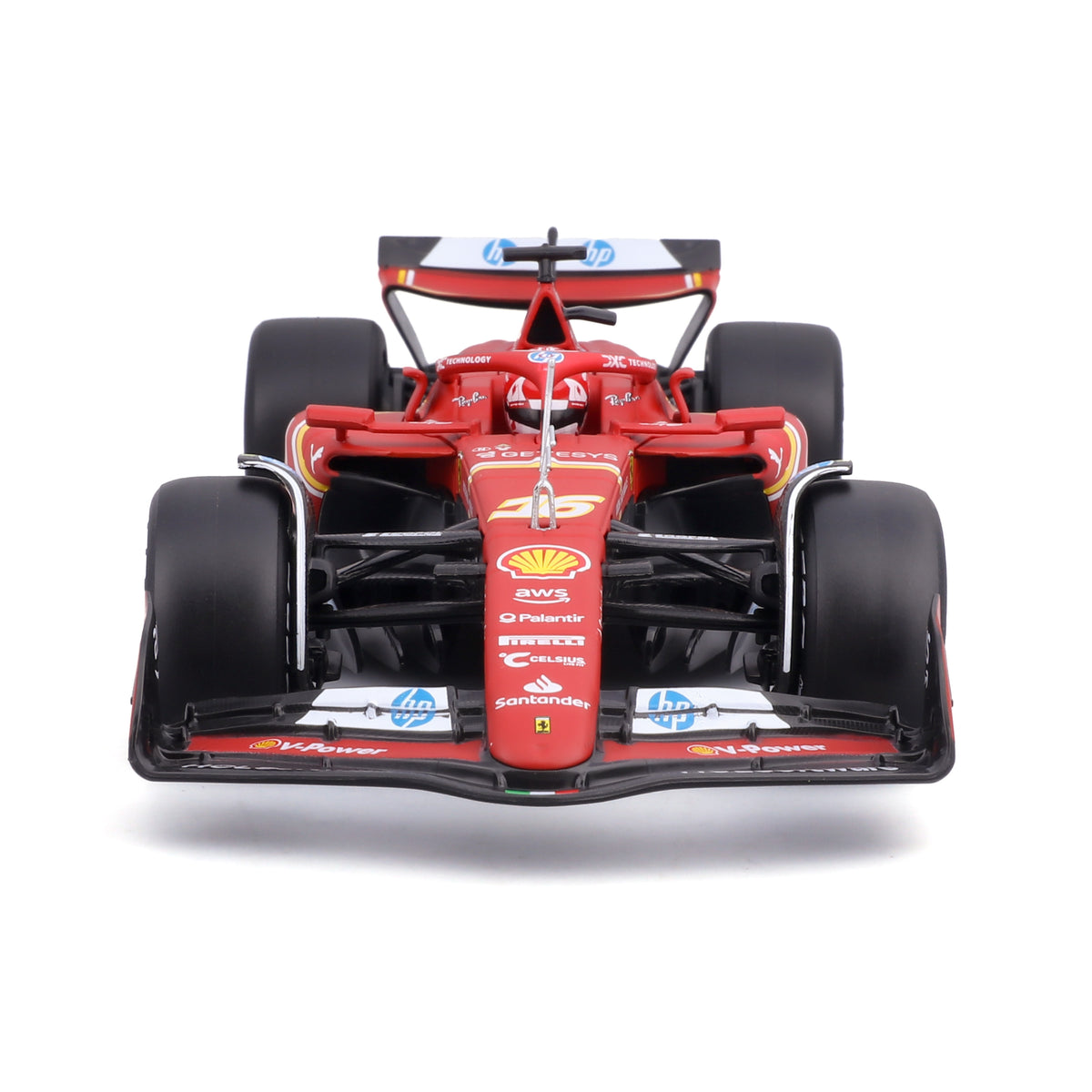 Model Kit Race Ferrari Sf-24 Escala 1:24 C/casco Leclerc #16