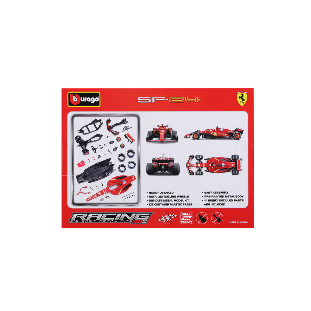 Model Kit Race Ferrari Sf-24 Escala 1:24 C/casco Leclerc #16