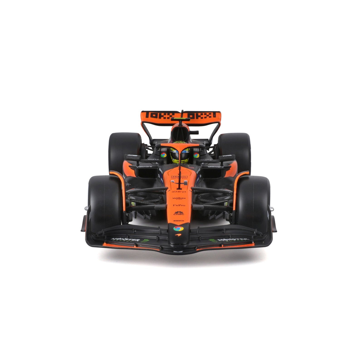 Race McLaren MCL38 2024 con casco Norris #4 Escala 1:24