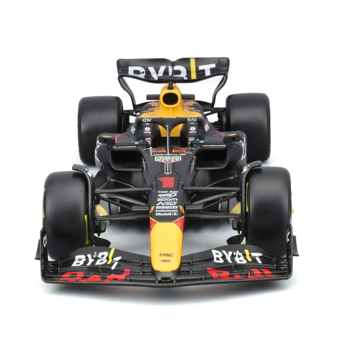 Race Oracle Red Bull RB19 2023 Formula 1 a Escala 1:24 con conductor Verstappen #1
