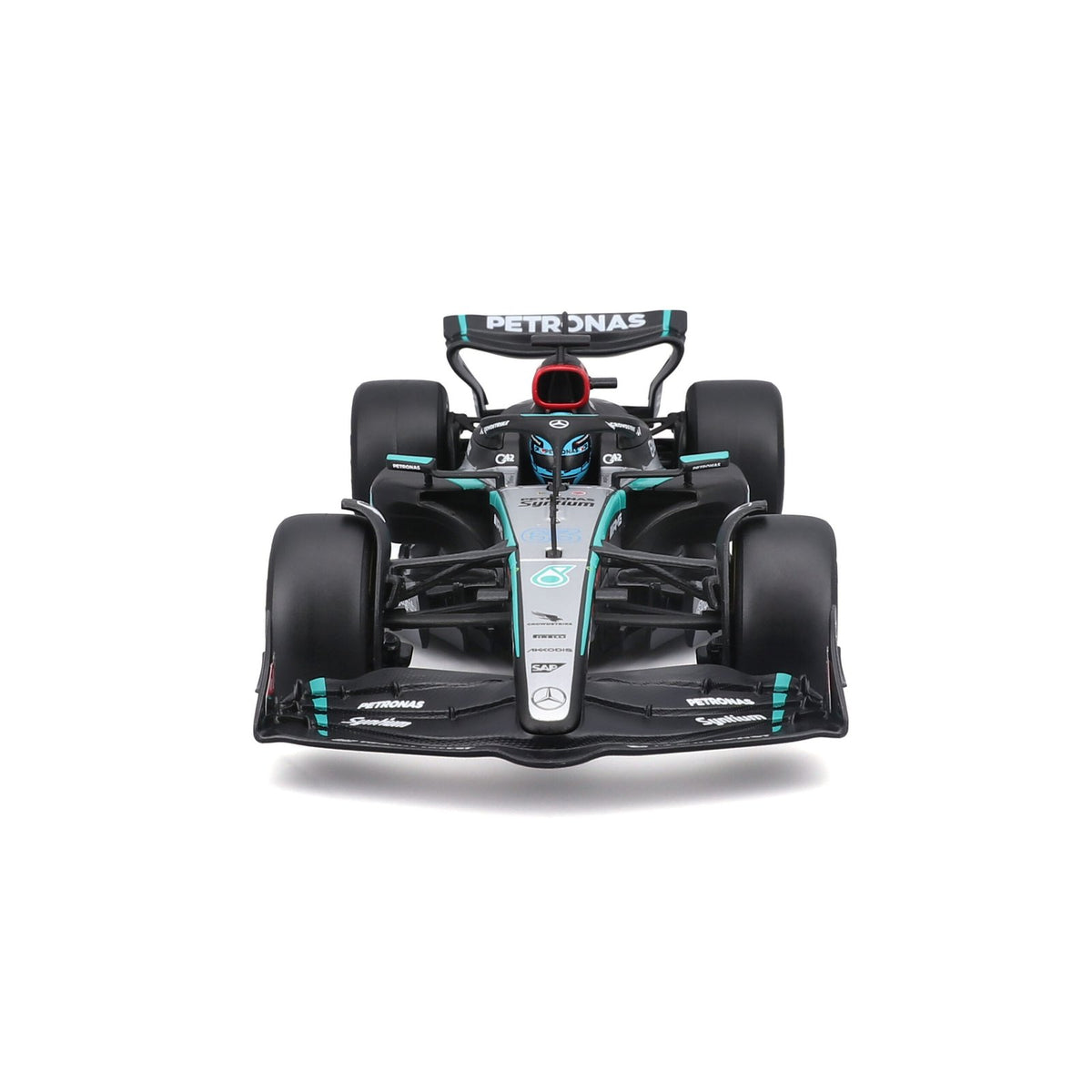 Race Mercedes-amg W15 2024 C/Casco Russell #63 Escala 1:24