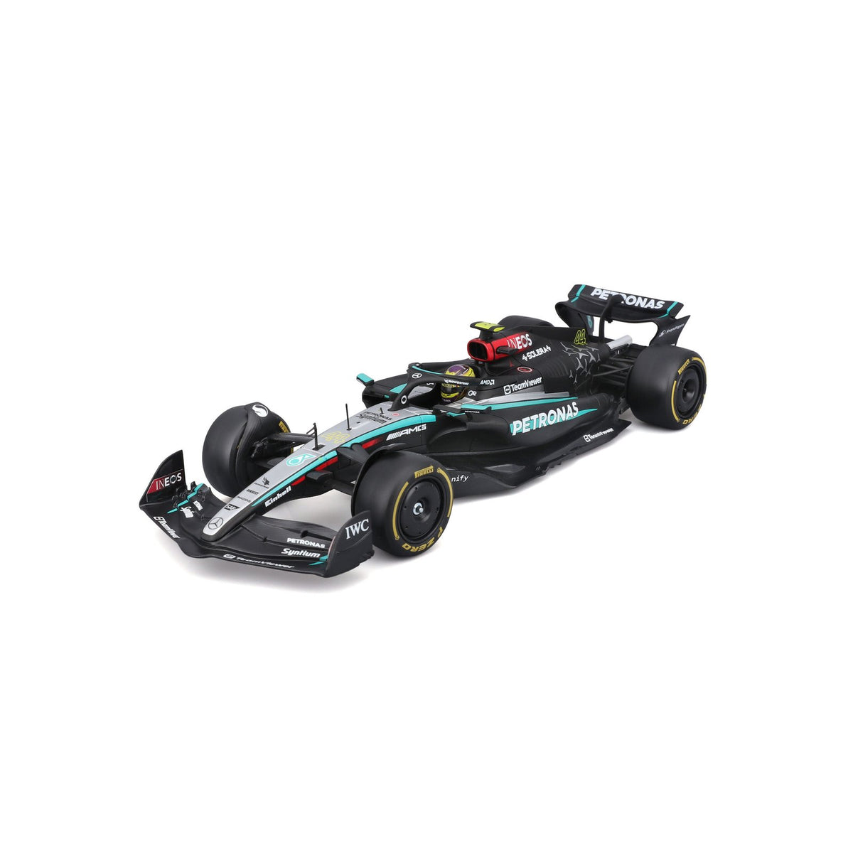 Race Mercedes-amg W15 2024 C/Casco Hamilton #44 Escala 1:24