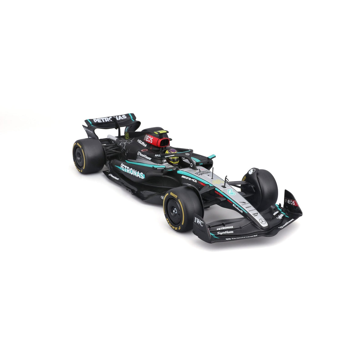 Race Mercedes-amg W15 2024 C/Casco Hamilton #44 Escala 1:24