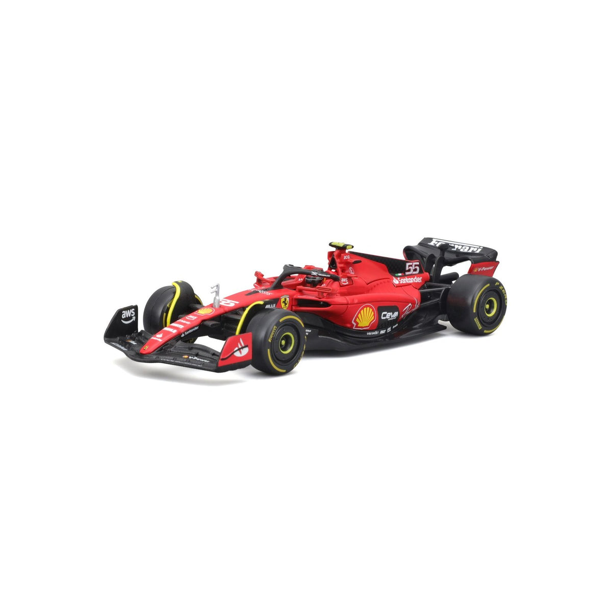 Race SFR Ferrari 2023 con Casco Sainz #55 Escala 1:43
