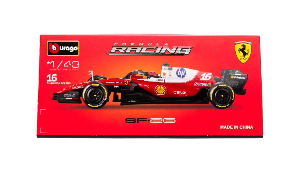 Race F1 Ferrari SF-26  c/casco Leclerc #16 Escala 1:43