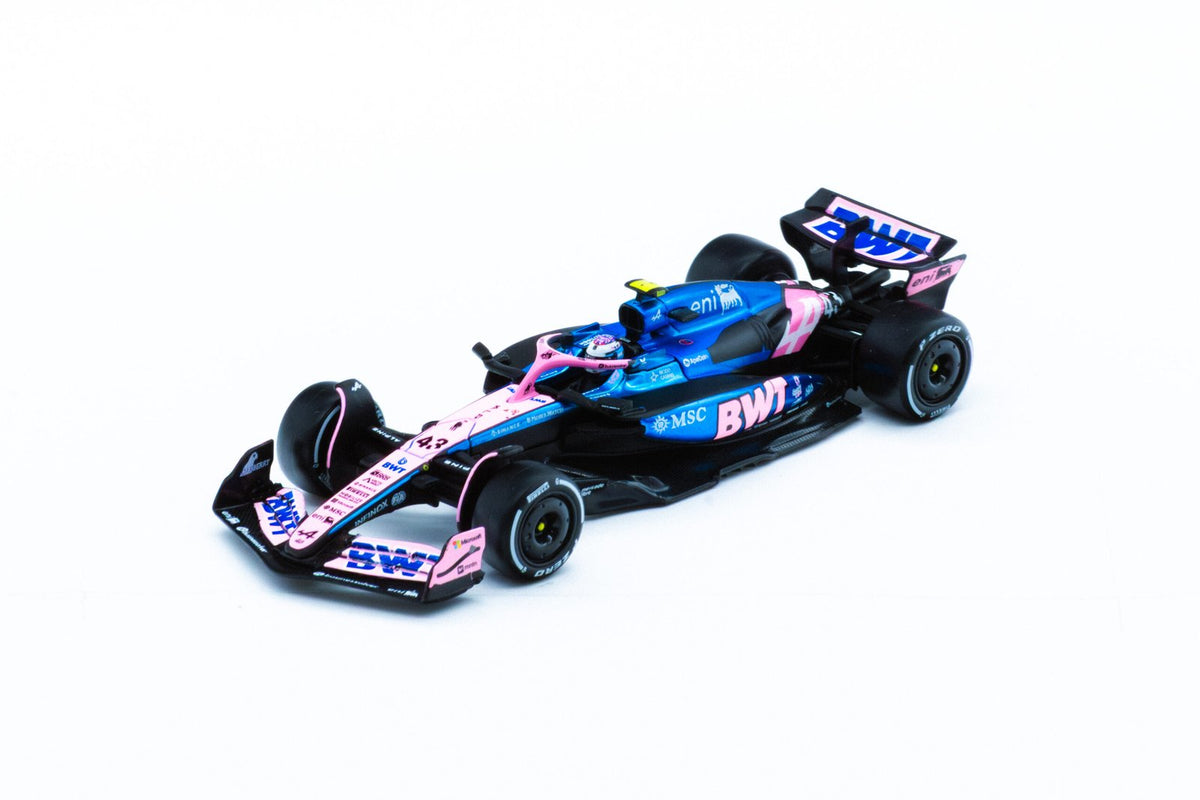 Race BWT Alpine F1 Team A525 2025 con casco Colapinto #43 Escala 1:43