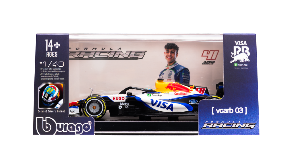 Race  Racing Bulls VCARB 03 (2026) c/casco Lindblad #41 Escala 1:43