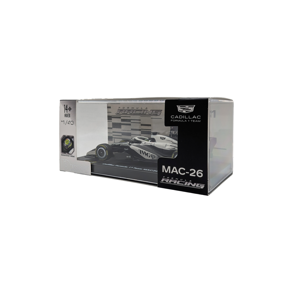Race Cadillac MAC-26 2026 Con Casco Pérez #11 Escala 1:43