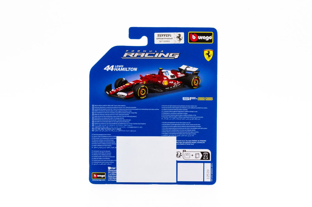 Race Ferrari SF-25 2025 Hamilton #44 Escala 1:64