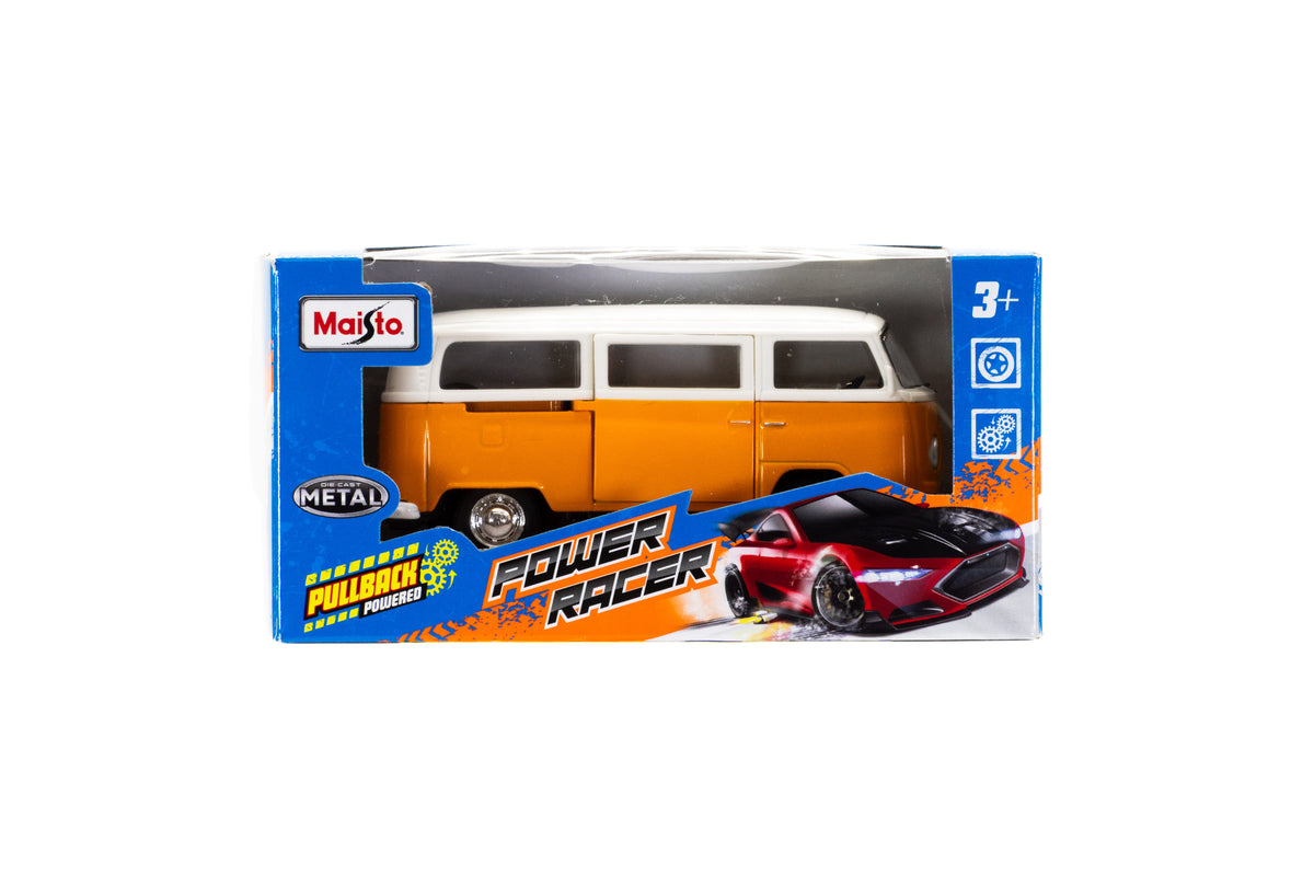 Volkswagen Type 2 Bus 1971 Maisto Power Racer 4.5 Pulgadas