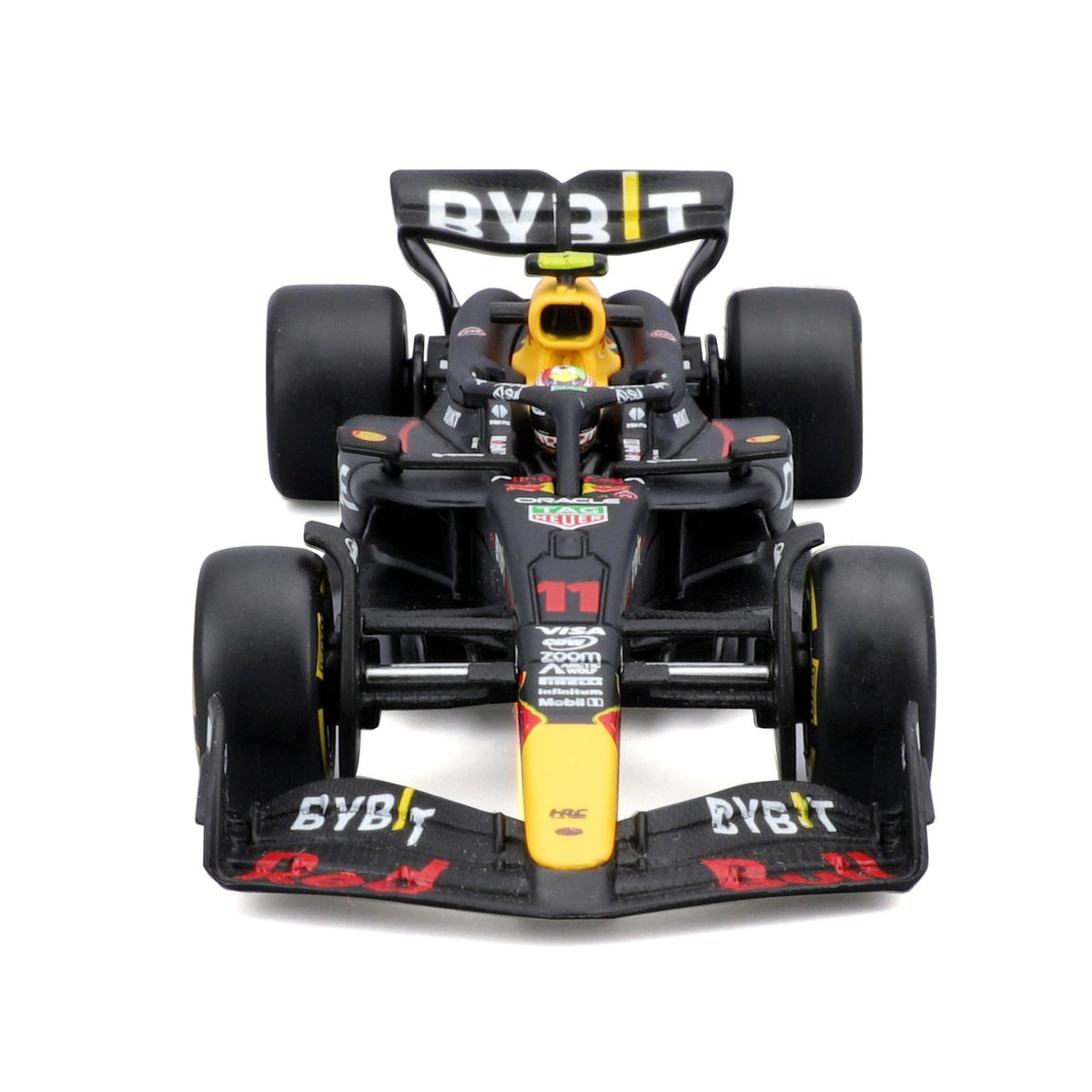 Race Oracle Red Bull RB20 2024 con casco Checo Pérez #11 Escala 1:43