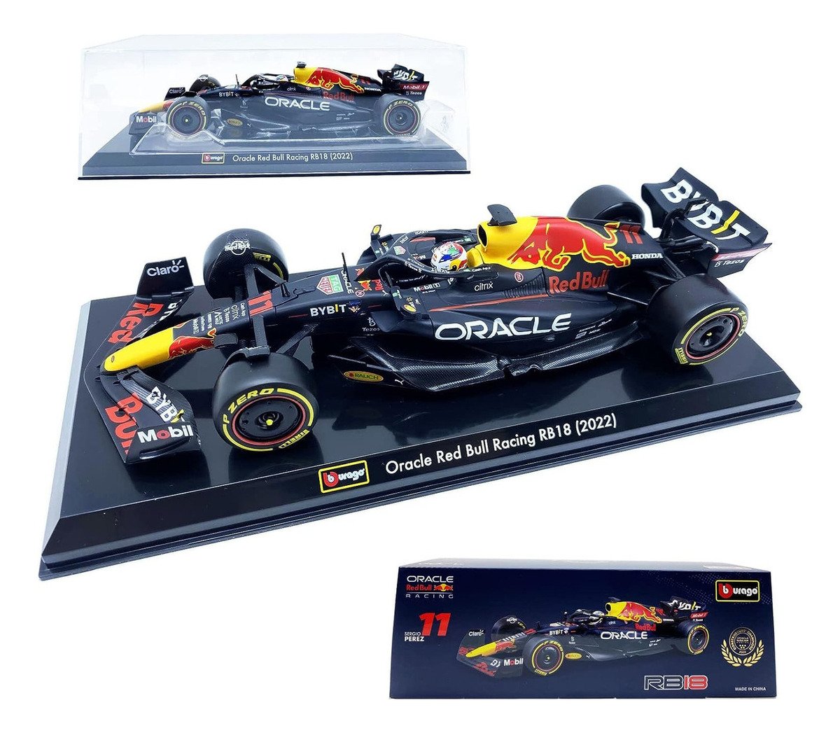 F1 Race Oracle Red Bull Racing Rb18 2022 Escala 1:24 #11 _0