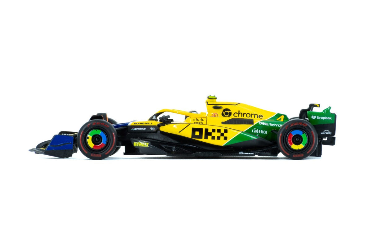 Race McLaren MCL38 Edición Mónaco con Casco Norris #4 Escala 1:43