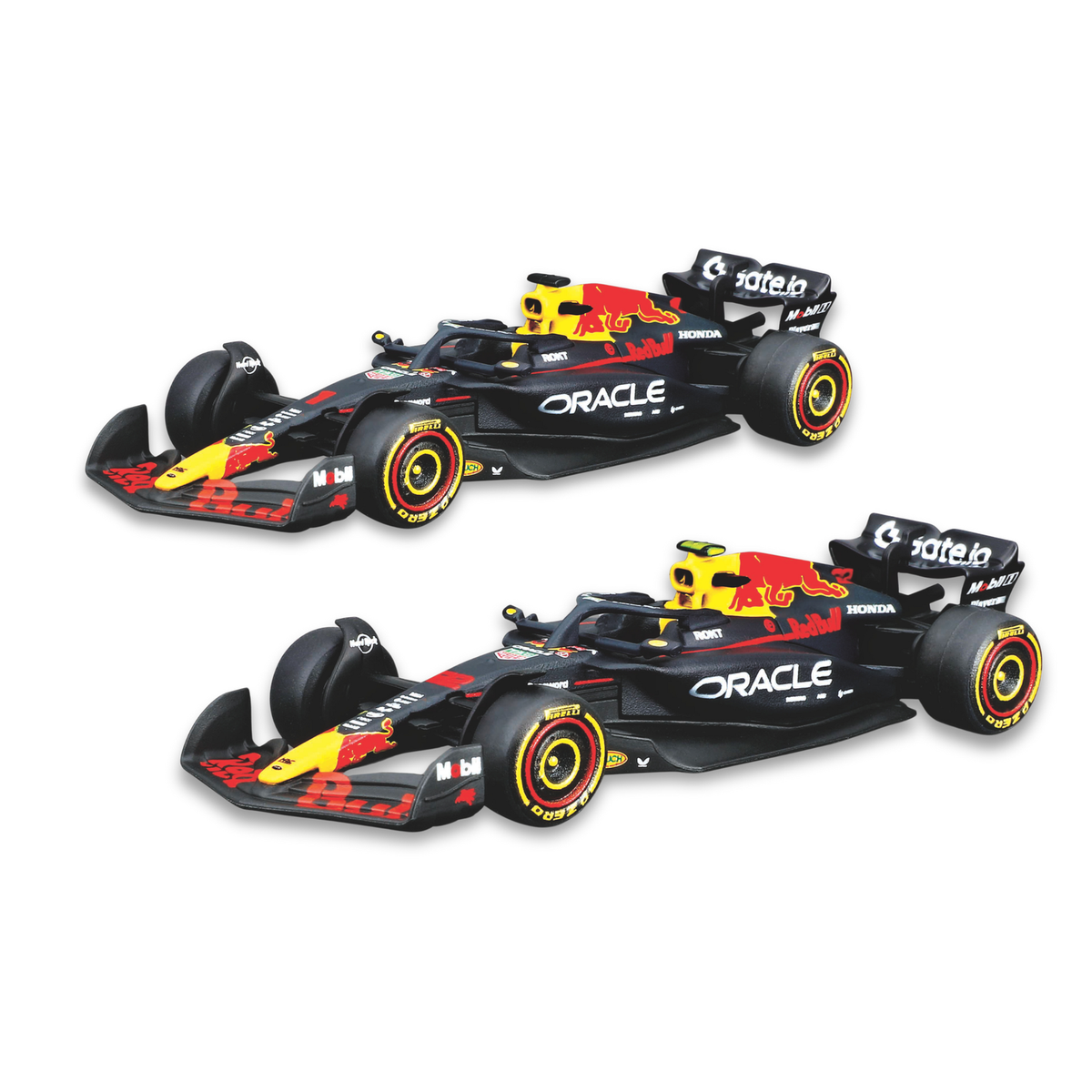 Paquete Oracle Red Bull RB21 2025 Verstappen #1 y Tsunoda #22 a escala 1:64