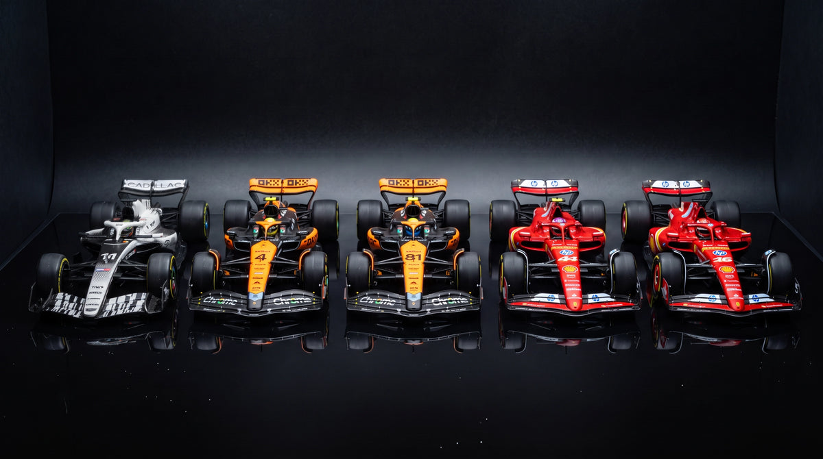 Bundle 5 Autos F1 Escala 1:43 | Checo, Norris, Piastri, Hamilton y Leclerc