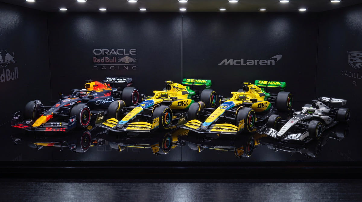 Bundle Cadillac Checo Perez 1:43 y Autos F1 1:24 | Verstappen, Norris y Piastri