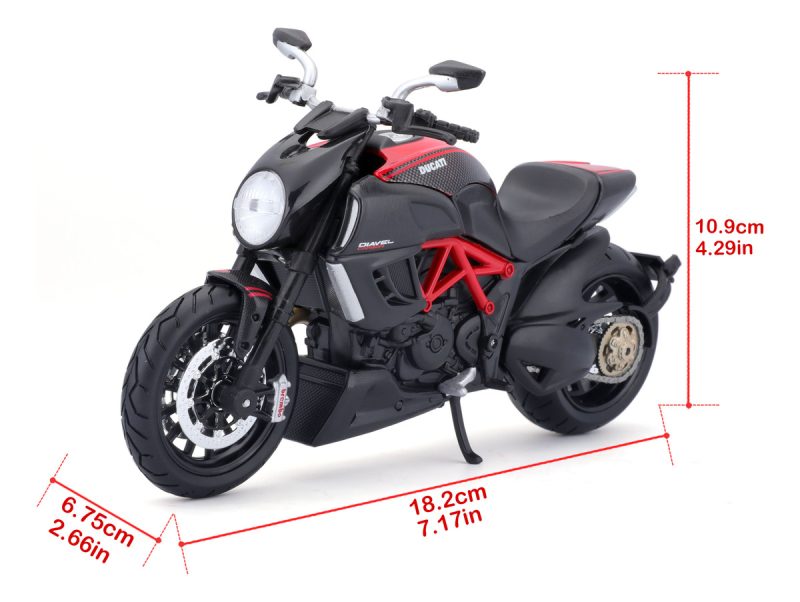 Maisto Motocicleta Ducati Diavel Carbon A Escala 1:12_3