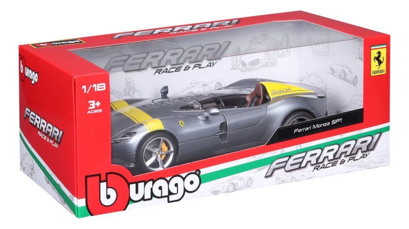 Burago Race&play Ferrari Monza Sp1 A Escala 1:18_9