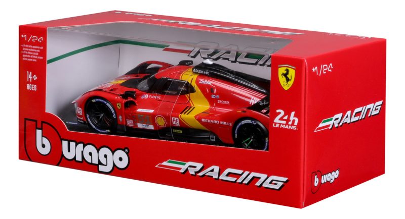 Burago Racing Ferrari 499p Lmh (2023) A Escala 1:24_6