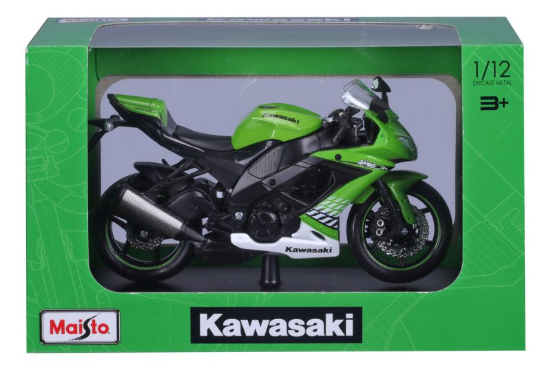 Maisto Mc Se Kawasaki Ninja Zx-10r Con Stand A Escala 1:12_5