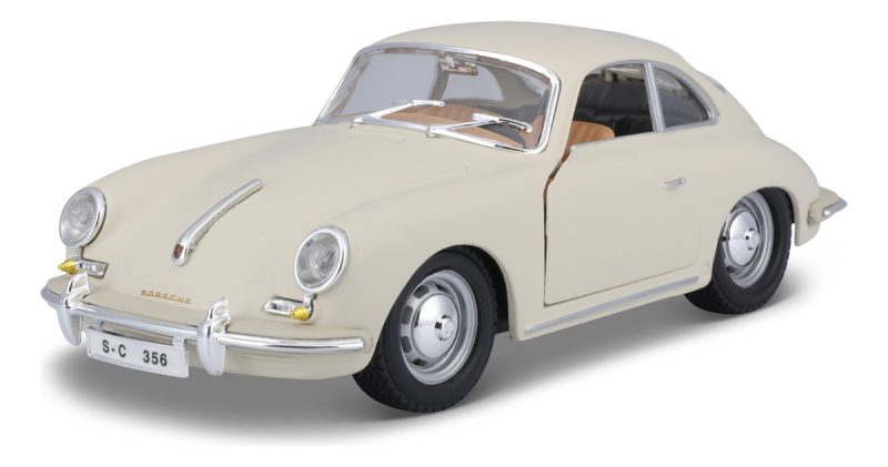 Burago Porsche 356b Coupé 1961 Ivory A Escala 1:24_0