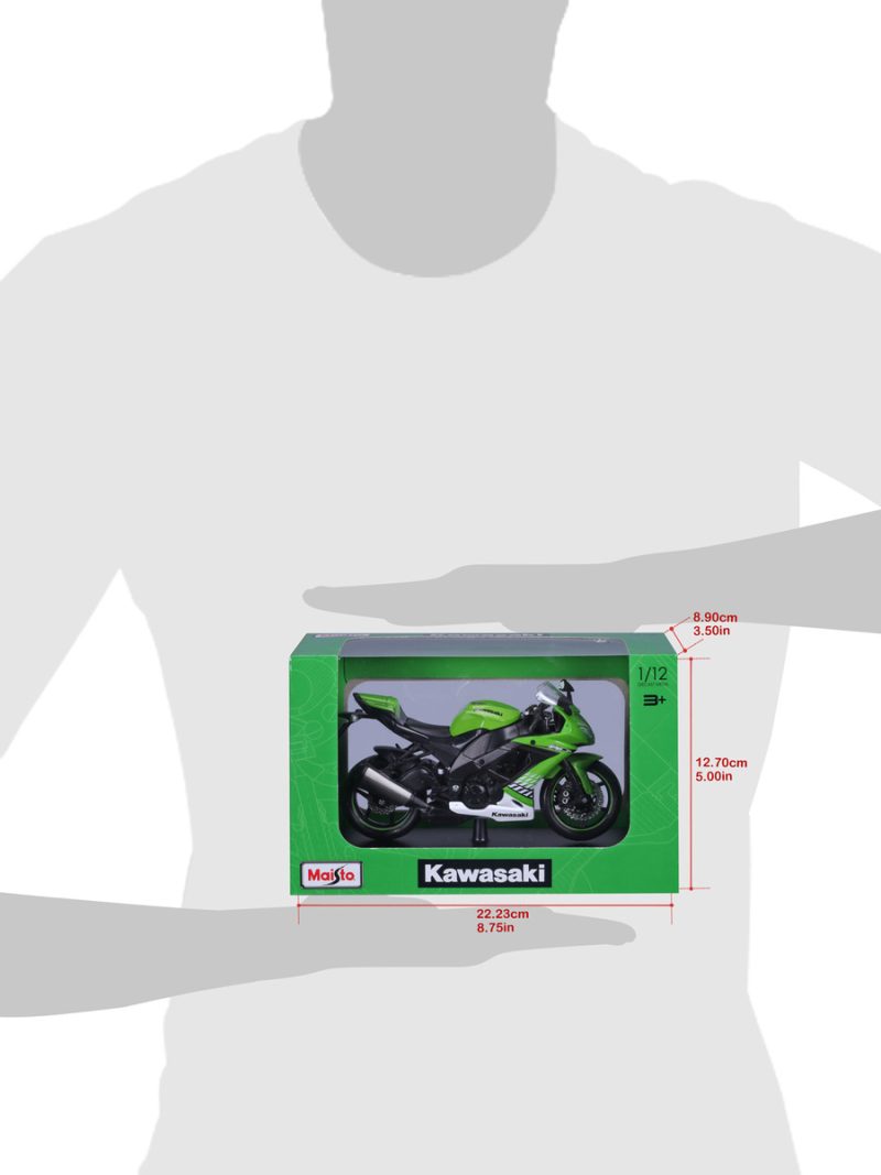 Maisto Mc Se Kawasaki Ninja Zx-10r Con Stand A Escala 1:12_4