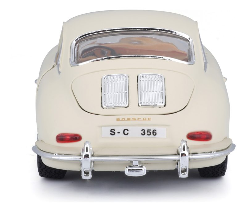 Burago Porsche 356b Coupé 1961 Ivory A Escala 1:24_8