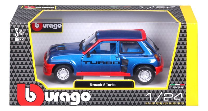 Burago Miniatura Auto Renault 5 Turbo (1982) A Escala 1:24_8