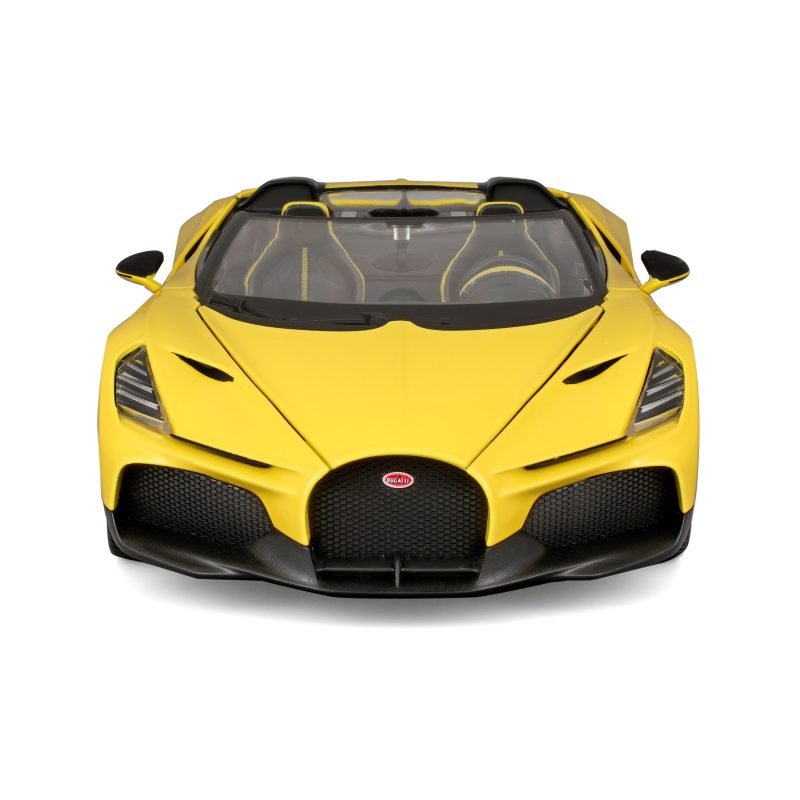 Auto Bugatti Mistral a Escala 1:18 color amarillo - Image 4