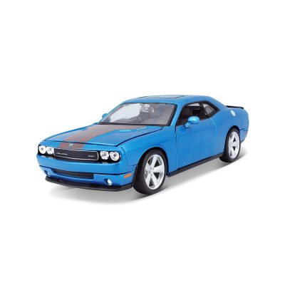 Maisto - Vehículo fundido a presión Dodge Challenger SRT8 2008 a escala 1:24 Azul metálico_0