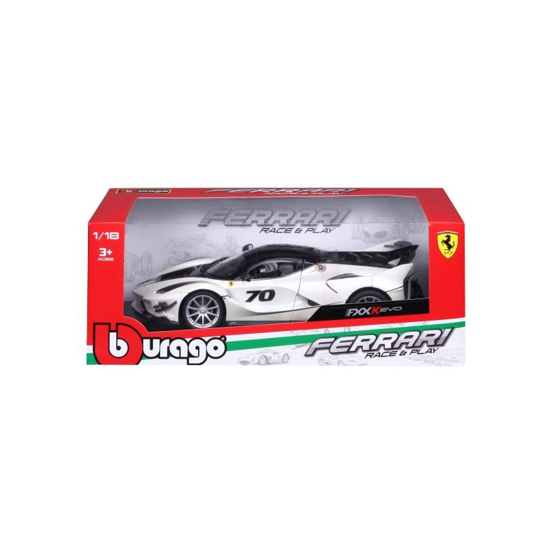 Auto Ferrari Fxx-k Evoluzione a Escala 1:18 color blanco - Image 5
