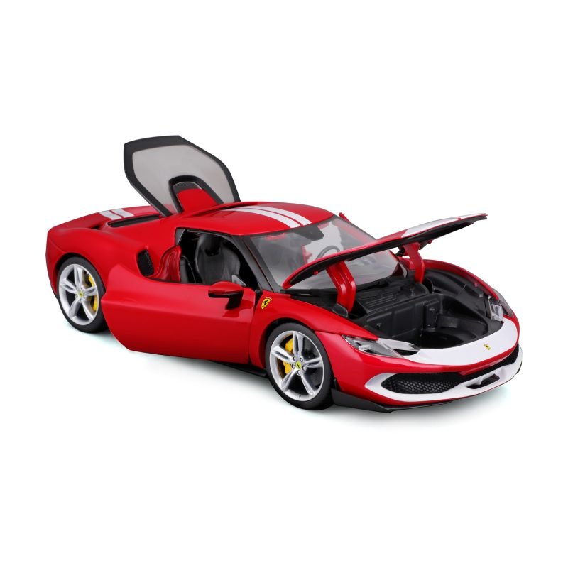 Auto Race Ferrari 296 Gtb Assetto Fiorano a Escala 1:18 color rojo - Image 2