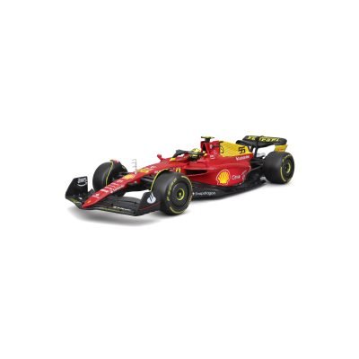 Auto Burago Ferrari Sf-75 2022 Edición Italian Gp a Escala1:18 color rojo - #55 Sainz