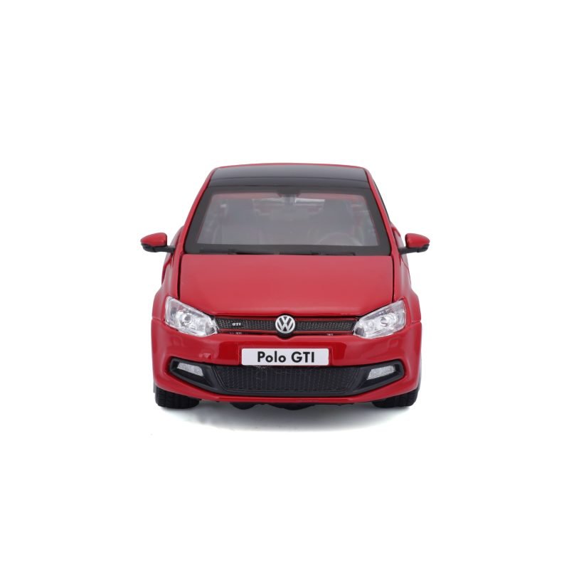 Auto VW Polo GTI Mark 5 a escala 1:24 color rojo - Image 4