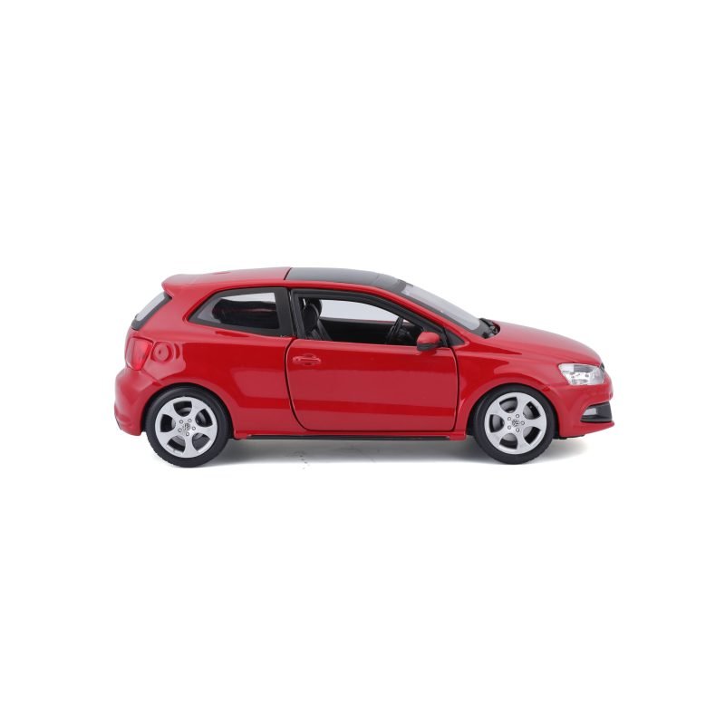 Auto VW Polo GTI Mark 5 a escala 1:24 color rojo - Image 3