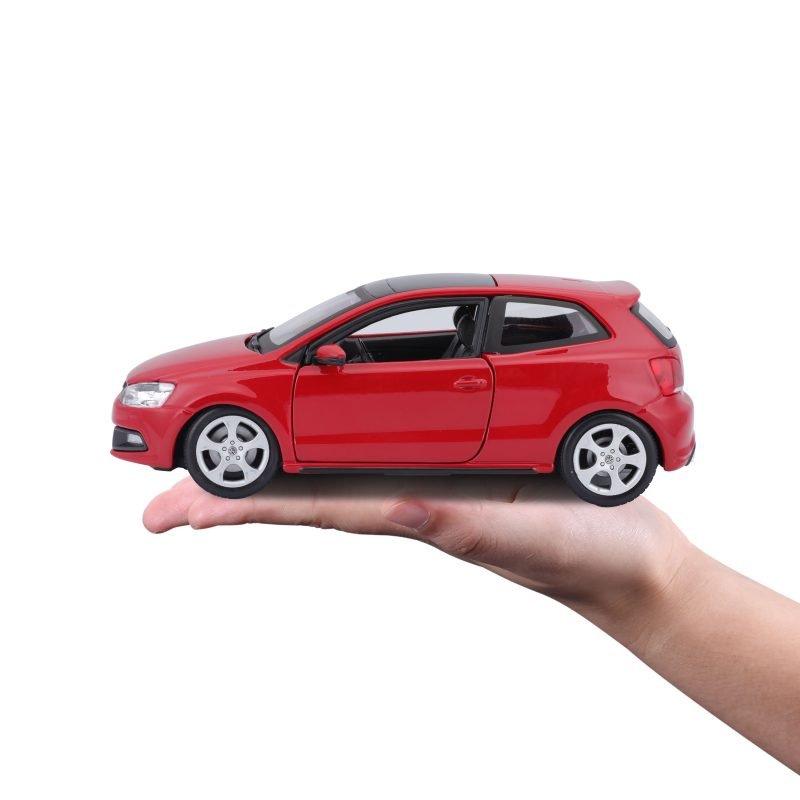 Auto VW Polo GTI Mark 5 a escala 1:24 color rojo - Image 5