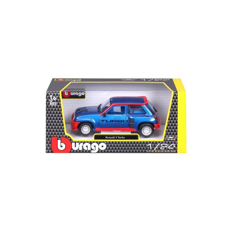 Auto Renault 5 Turbo (1982) a Escala 1:24 color azul - Image 6