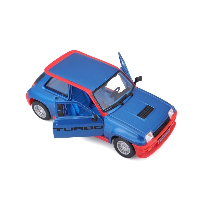 Auto Renault 5 Turbo (1982) a Escala 1:24 color azul - Image 3