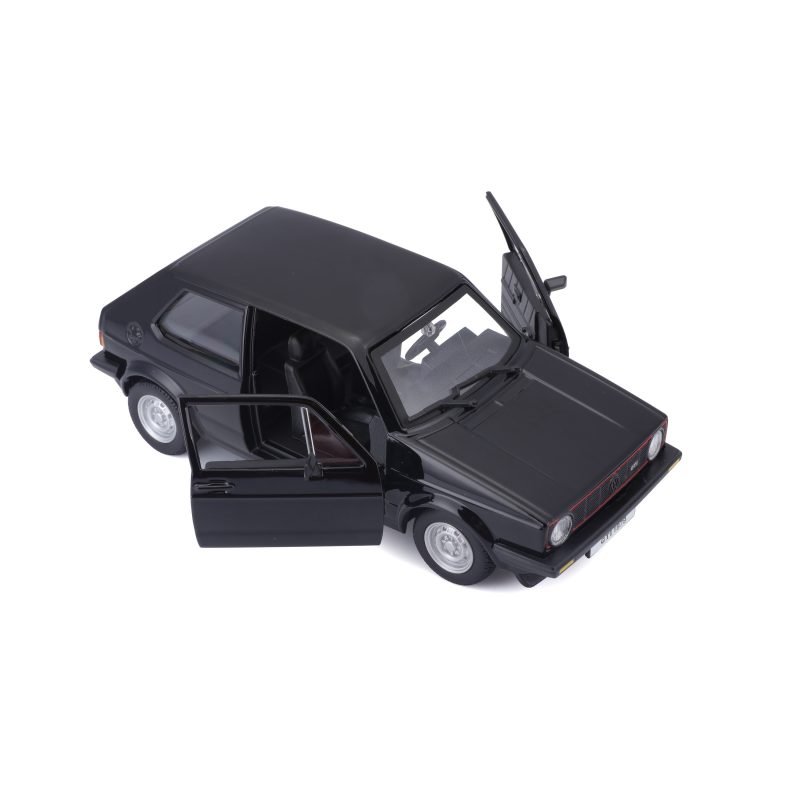 Auto Volkswagen Golf Mk1 GTI 1979 a Escala 1:24 color negro - Image 8