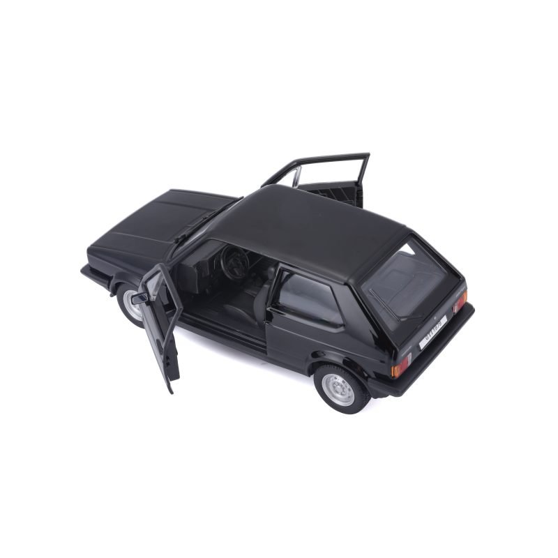 Auto Volkswagen Golf Mk1 GTI 1979 a Escala 1:24 color negro - Image 9