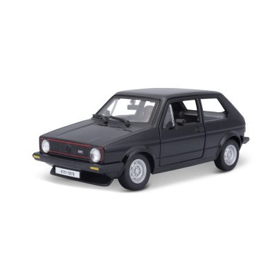 Auto Volkswagen Golf Mk1 GTI 1979 a Escala 1:24 color negro