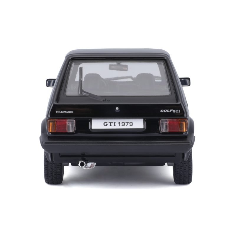 Auto Volkswagen Golf Mk1 GTI 1979 a Escala 1:24 color negro - Image 5