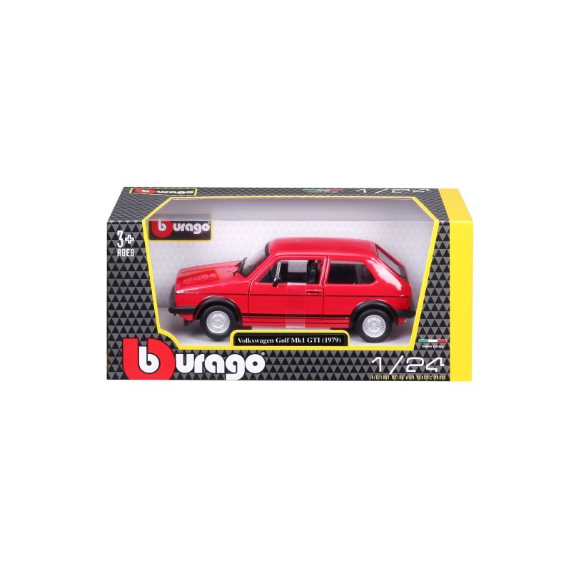 Auto Volkswagen Golf Mk1 Gti 1979 a Escala 1:24 color rojo - Image 7