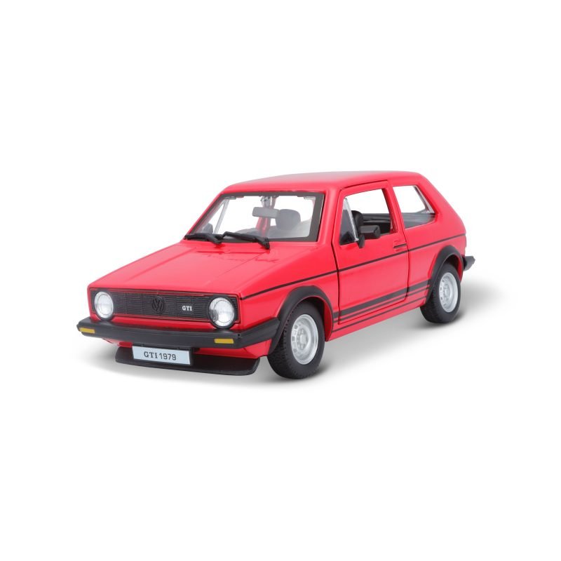 Auto Volkswagen Golf Mk1 Gti 1979 a Escala 1:24 color rojo